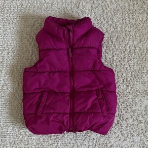 Old Navy Kids Magenta Puffer Vest